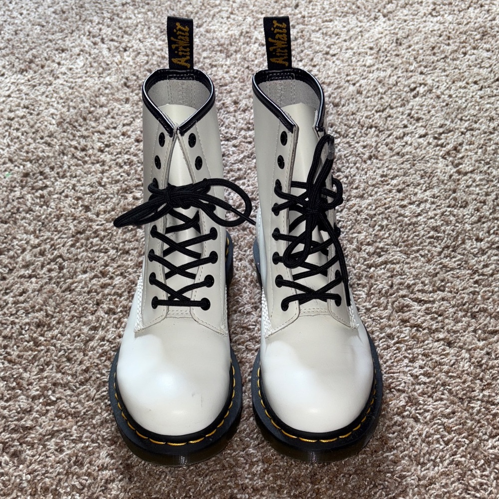 Dr. Martens White Boots